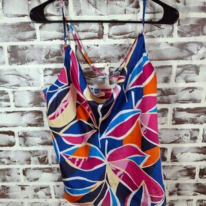 New Nine Britton for Stitch Fix Large Sleeveless Top Multi Color Geometric Flowy